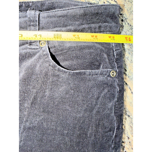 Charter Club black Wide Leg Corduroy Pants Size 6 - Picture 4 of 7